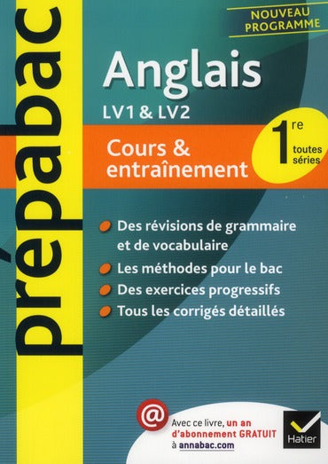 Prépabac cours & entraînement : anglais ; 1ère