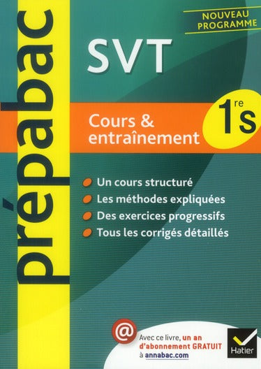 Prépabac cours & entraînement : SVT ; 1ère S
