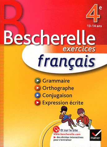 Bescherelle ; français ; 4ème ; cahier