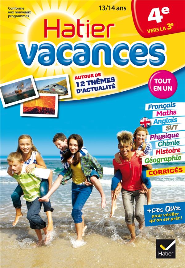 Hatier vacances : de la 4e vers la 3e