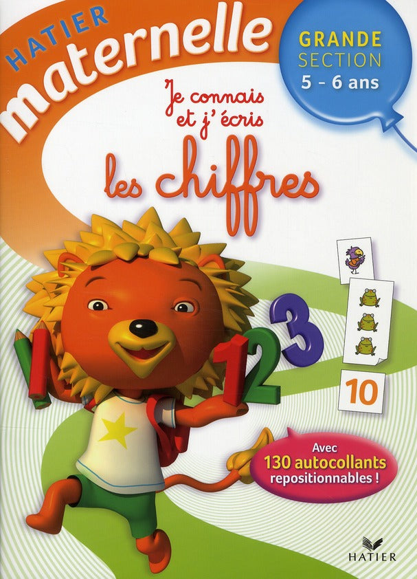 Hatier maternelle : je connais et j'écris les chiffres ; grande section ; 5/6 ans