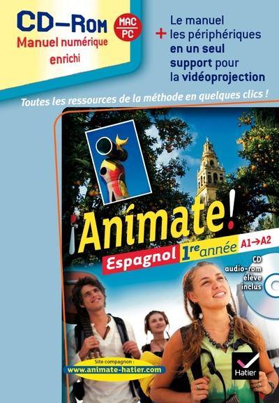 Animate espagnol 1re annee ed. 2011 - cd-rom classe (manuel numerique enrichi, utilisateurs methode)