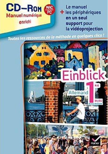 Einblick allemand 1re ed. 2011 - pack de 3 cd-roms classe (manuel enrichi, utilisateurs methode)