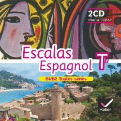 ESCALAS : espagnol ; terminale ; B1>B2 ; 2 cd audio pour la classe (édition 2012)