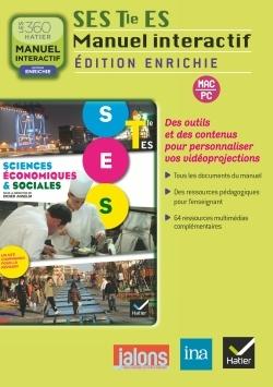 Sciences economiques et sociales tle es ed. 2012 - cd-rom, manuel interactif pour la classe, utilisa