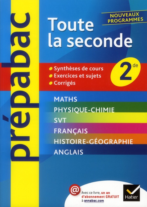 Prépabac : toute la 2nde