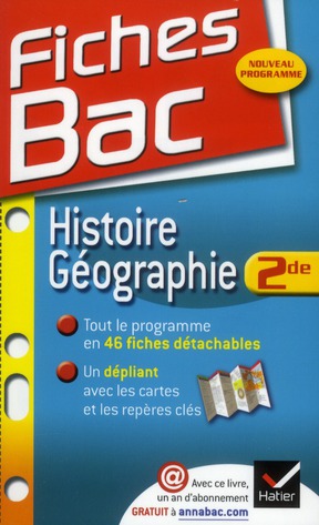 Fiches bac Tome 21 : histoire-géographie ; 2nde
