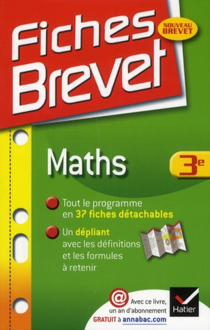 Fiches brevet : mathématiques ; 3ème