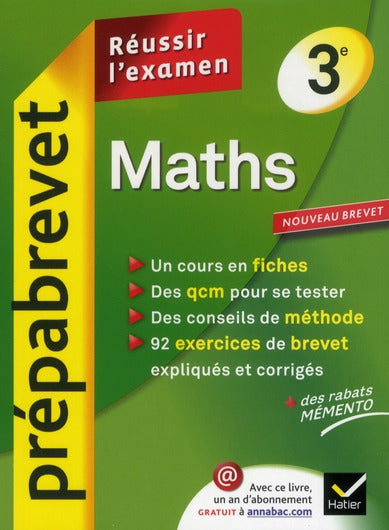 PREPABREVET EXAMENS : mathématiques ; 3ème