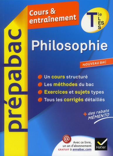 Prépabac cours & entraînement : philosophie ; terminale L, ES, S