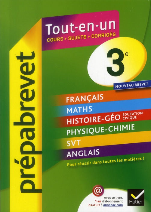 PREPABREVET TOUT-EN-UN : toute la 3ème