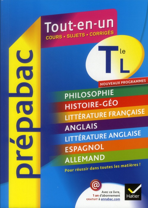 PREPABAC TOUT-EN-UN : toute la terminale L