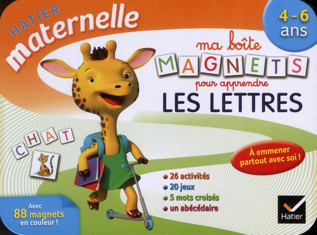Hatier maternelle : ma boîte de magnets pour apprendre les lettres