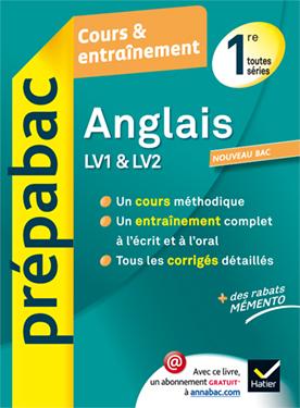 Prépabac cours & entraînement : anglais ; 1ère