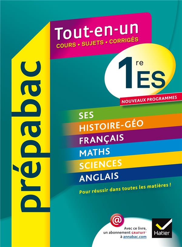 PREPABAC TOUT-EN-UN : 1ère ES