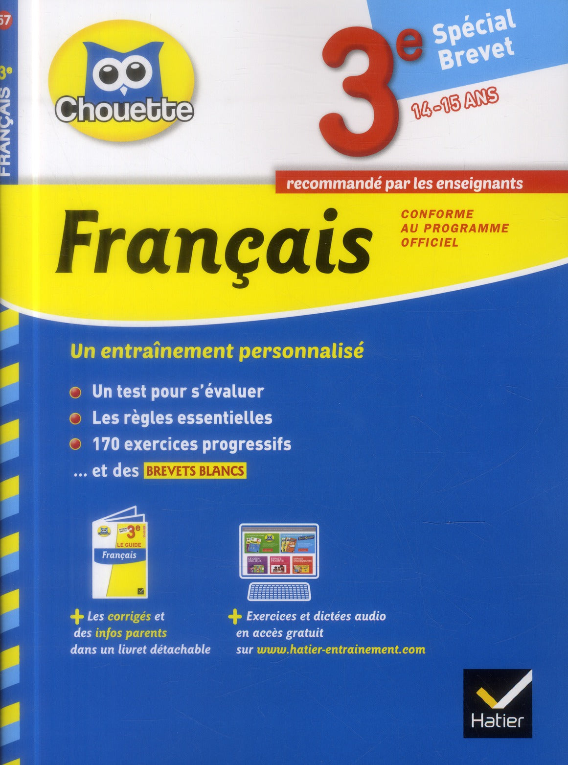 Chouette entraînement : français ; 3ème ; spécial brevet