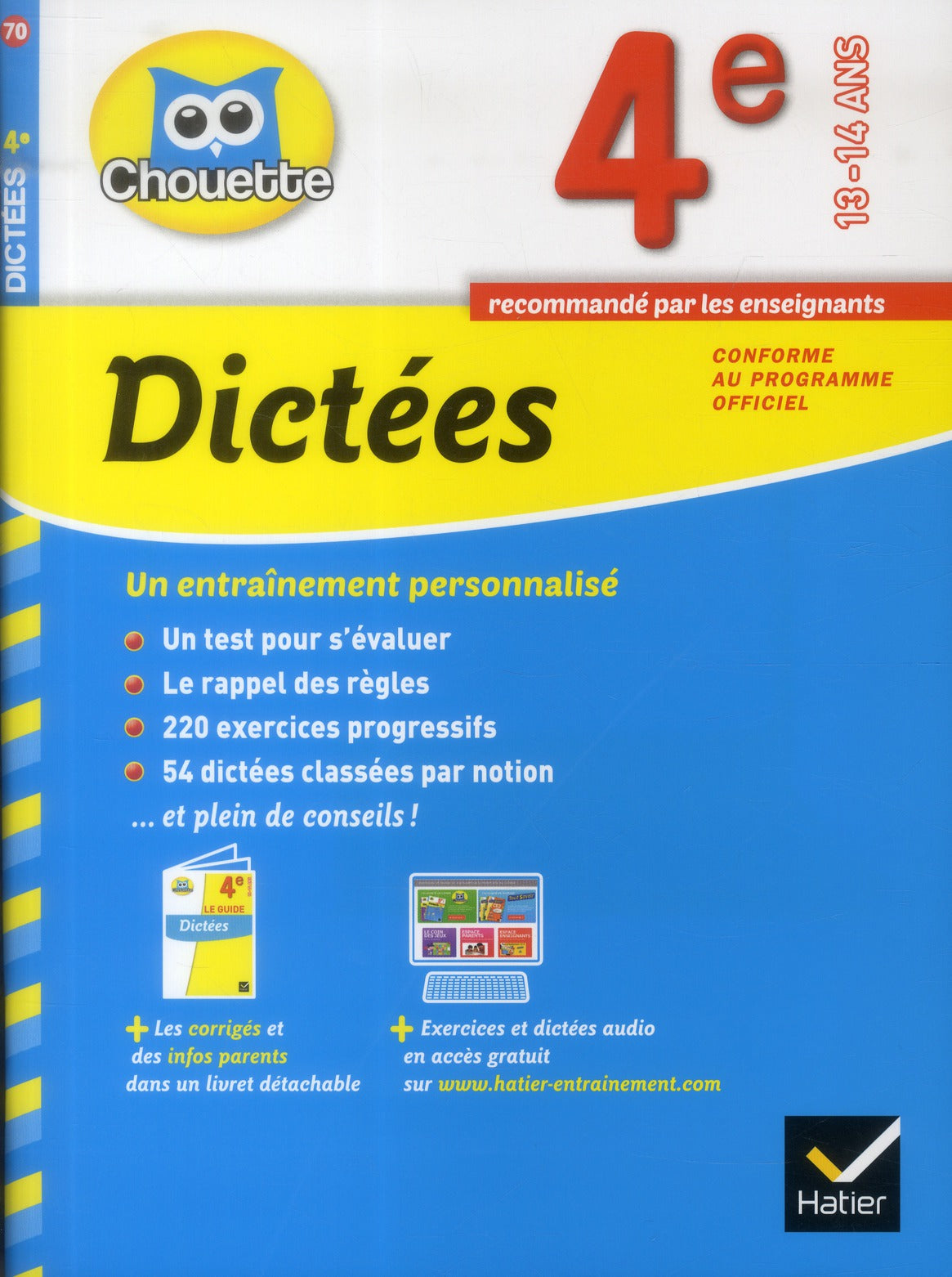 Chouette entraînement : dictées ; 4ème