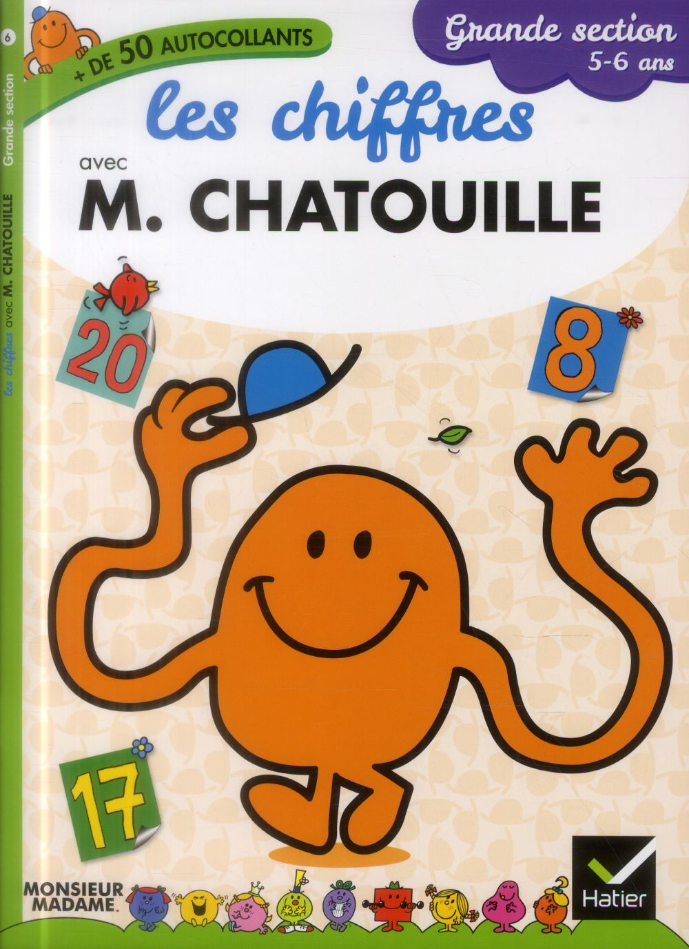 Les chiffres avec Monsieur Chatouille ; grande section ; 5/6 ans