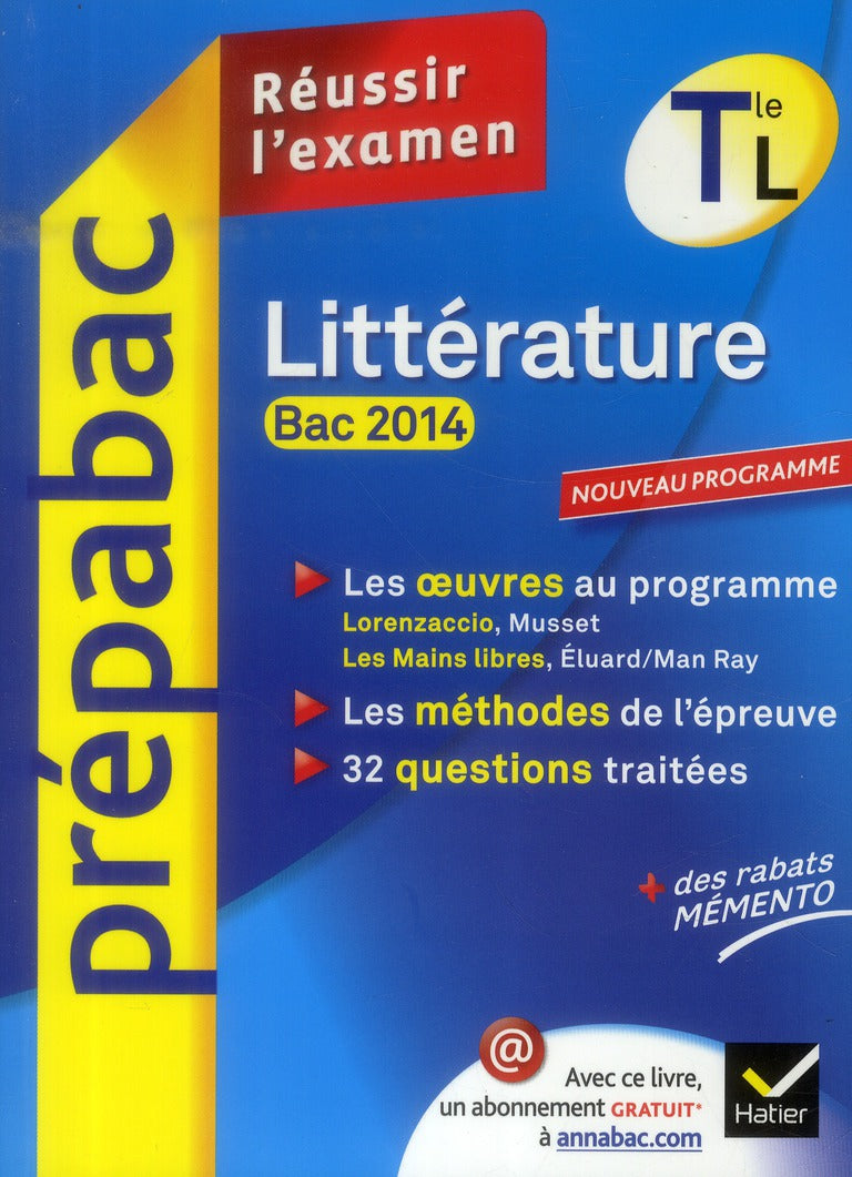 PREPABAC EXAMENS : littérature ; terminale L