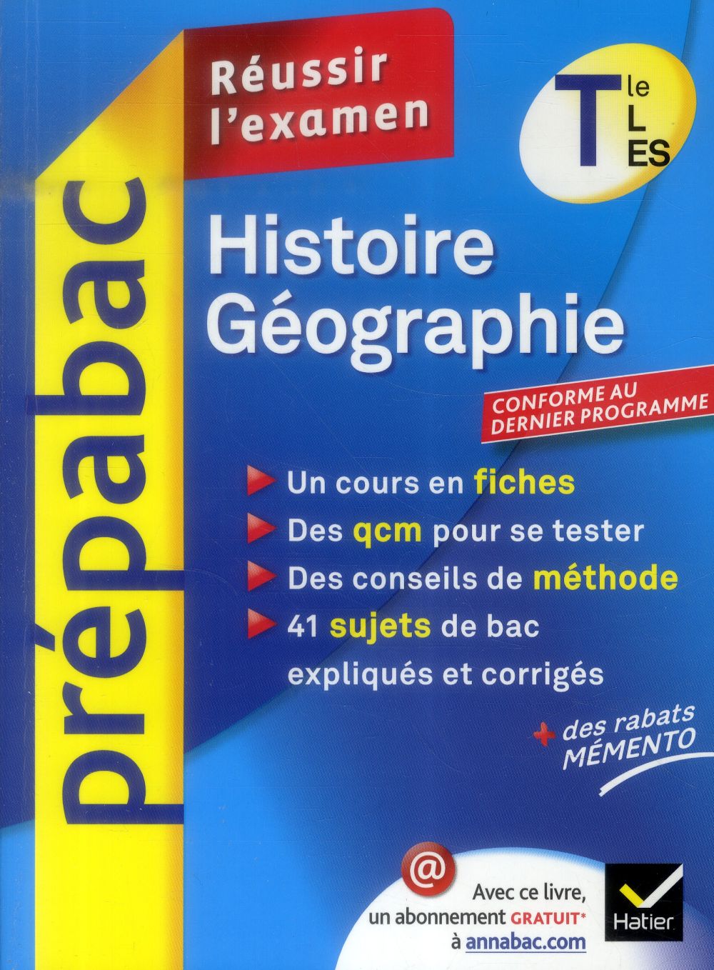 PREPABAC EXAMENS : histoire-géographie ; terminale L, ES