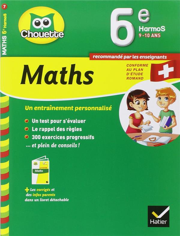 Maths ; 6e harmos ; 9/10 ans ; Suisse