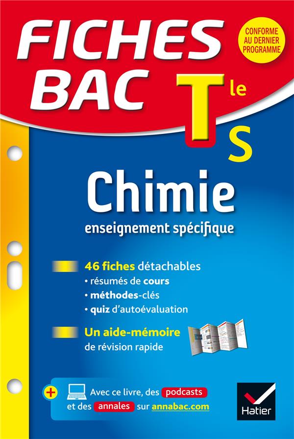 Fiches bac Tome 9 : chimie ; terminale S