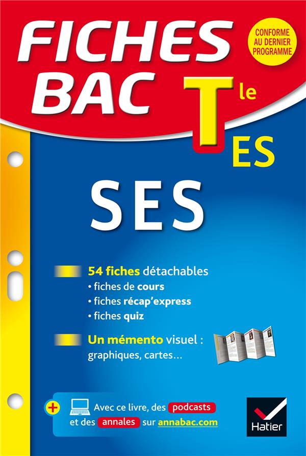 Fiches bac Tome 5 : ses ; terminale ES