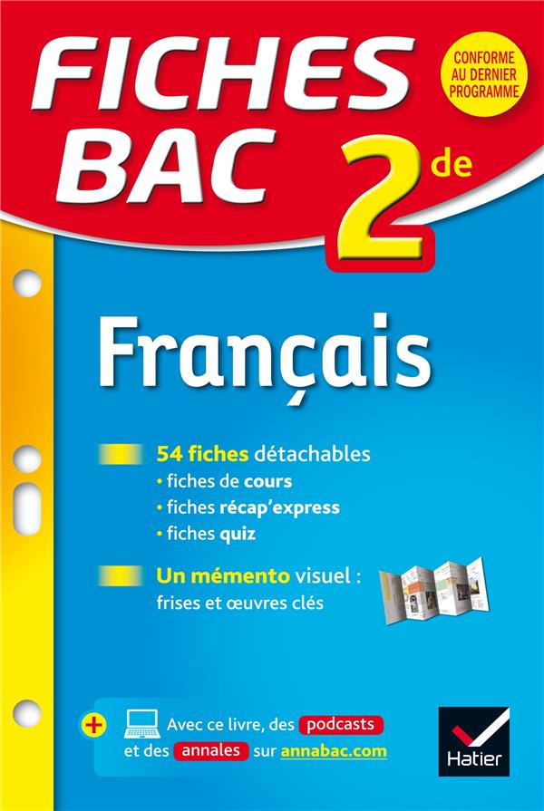 Fiches bac Tome 20 : français ; 2nde