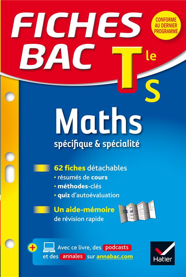 Fiches bac Tome 7 : maths ; terminale S ; spécifique & spécialité