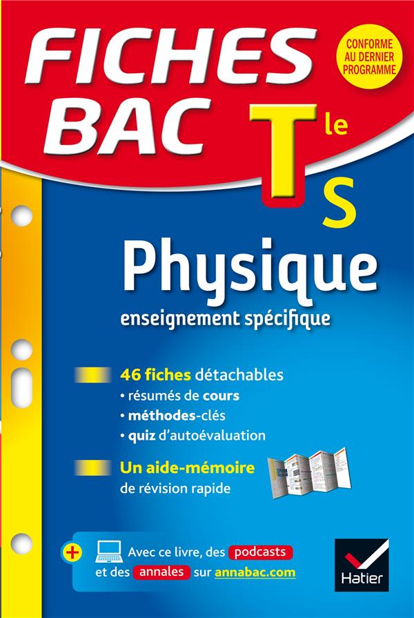 Fiches bac Tome 8 : physique ; terminale S