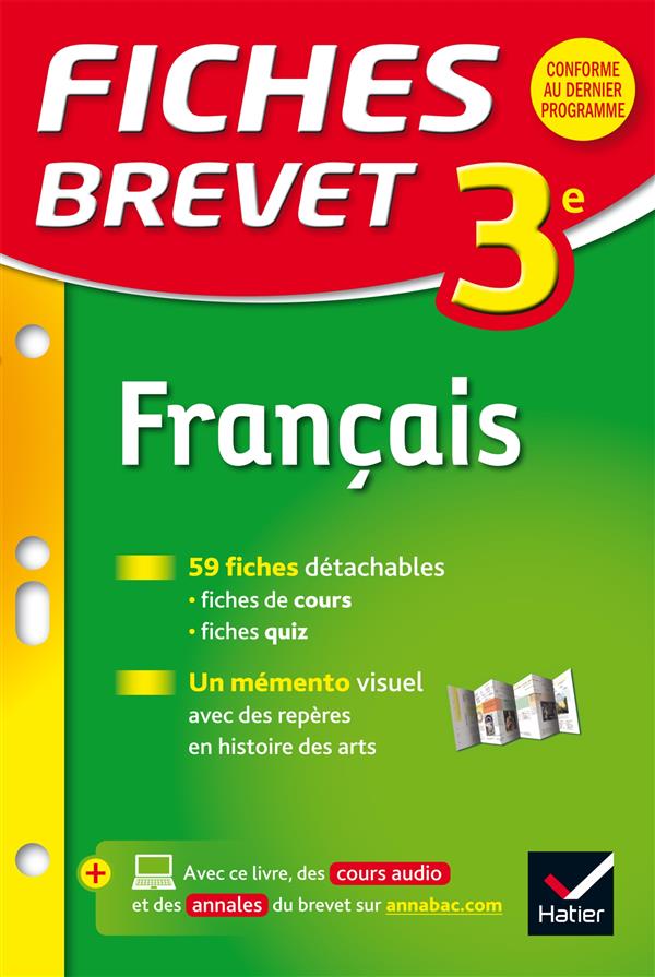 Fiches brevet : français ; 3ème