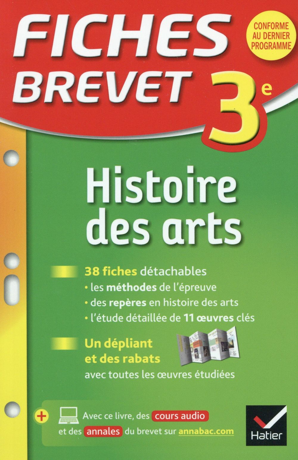 Fiches brevet : histoire des arts ; 3ème