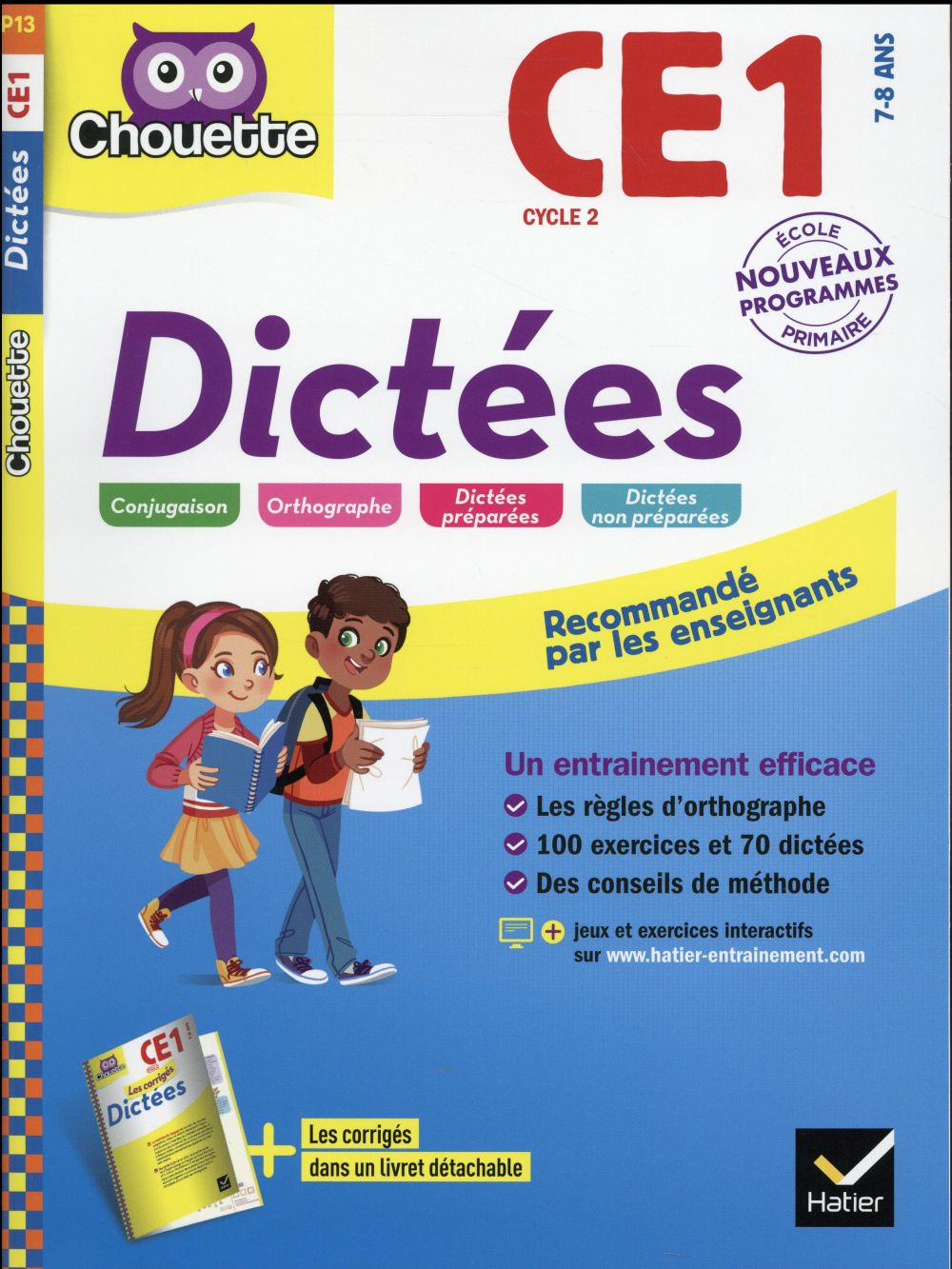 Chouette entraînement : dictées ; CE1 (édition 2016)