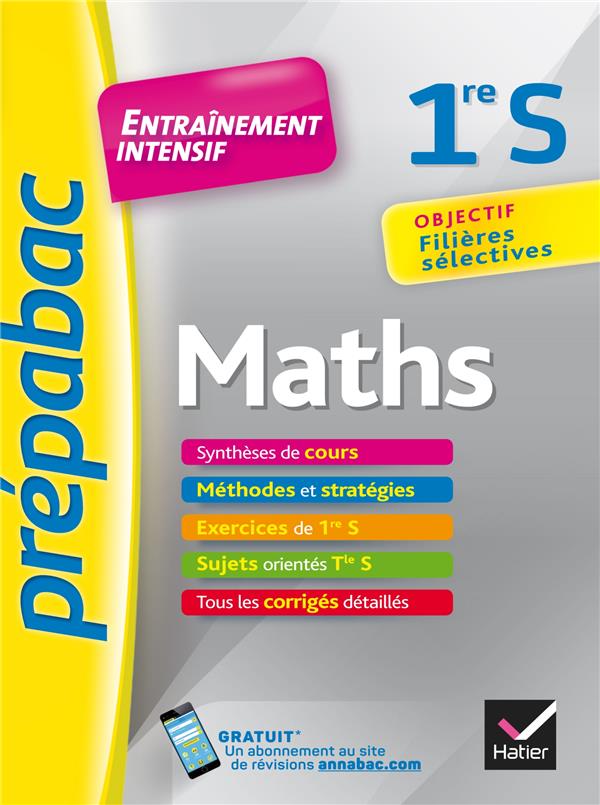 PREPABAC ENTRAINEMENT INTENSIF : maths ; 1ère S