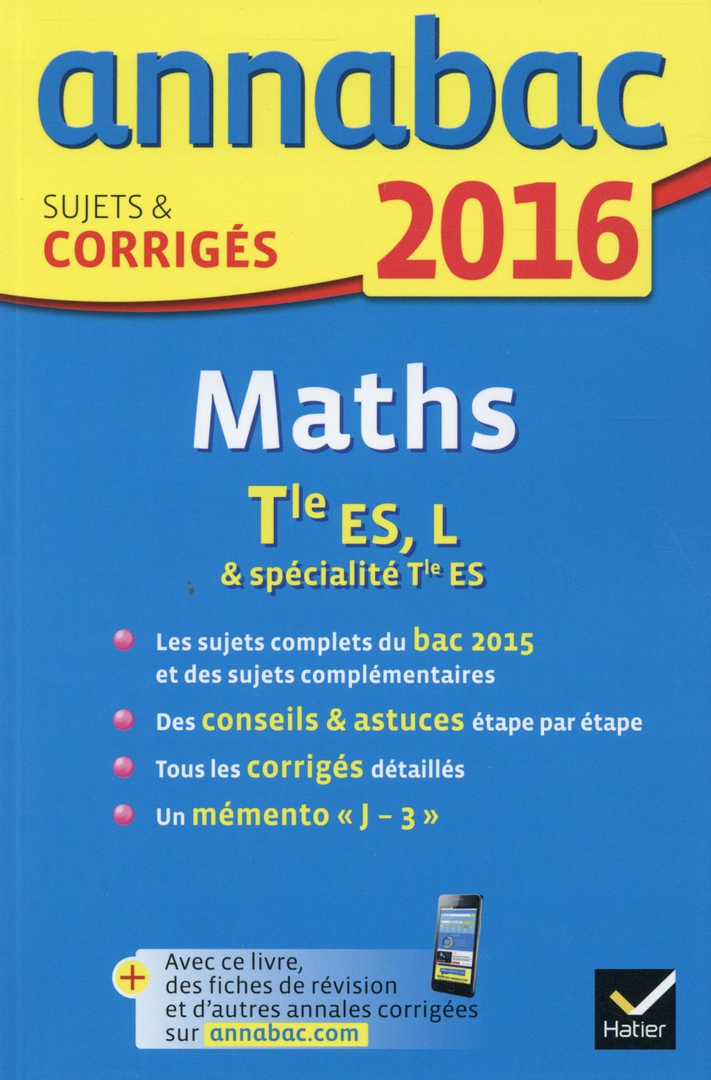 Annabac : maths ; terminale ES, L (édition 2016)