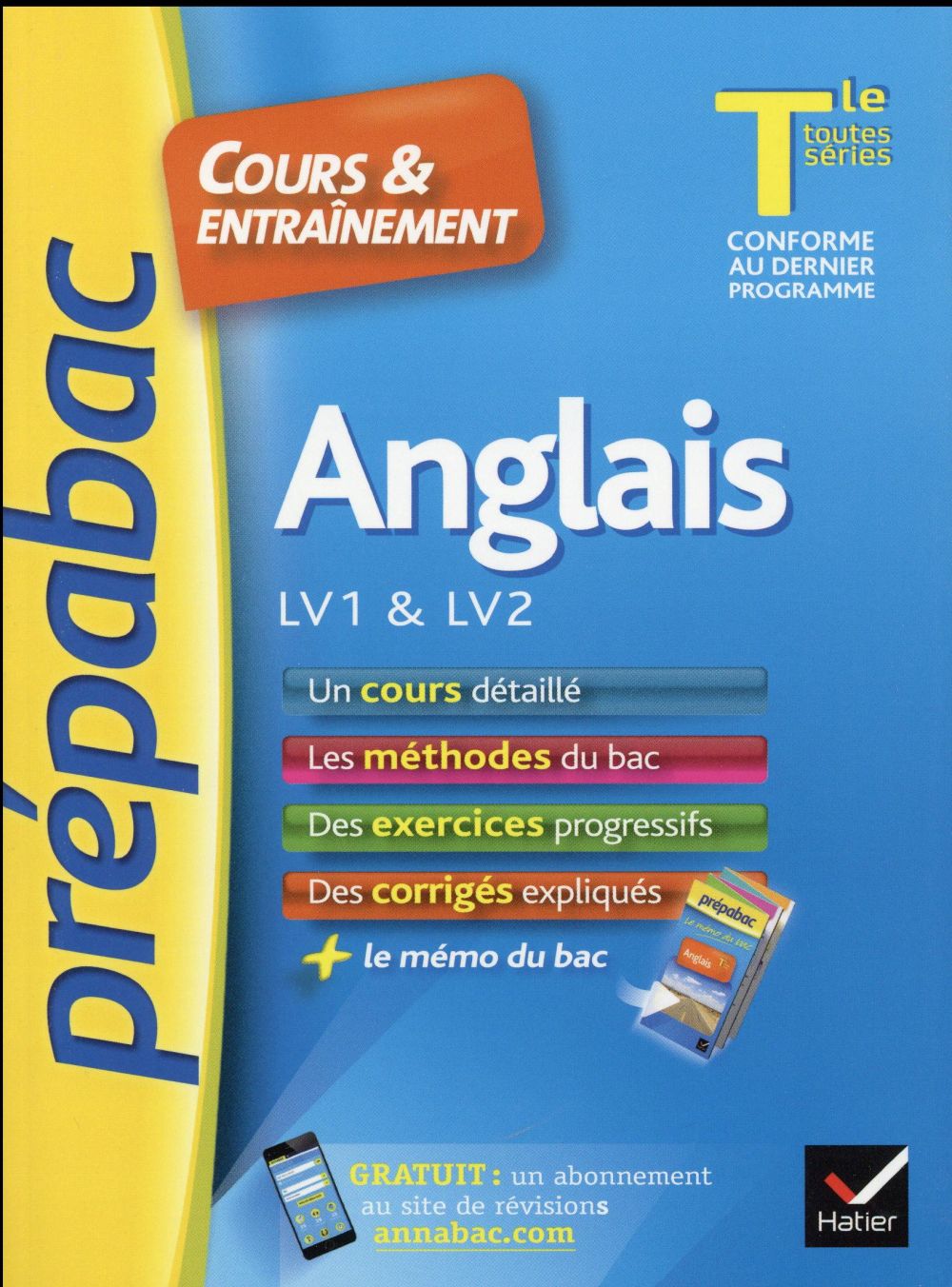 Prépabac cours & entraînement : anglais ; LV1-LV2 ; terminale toutes séries