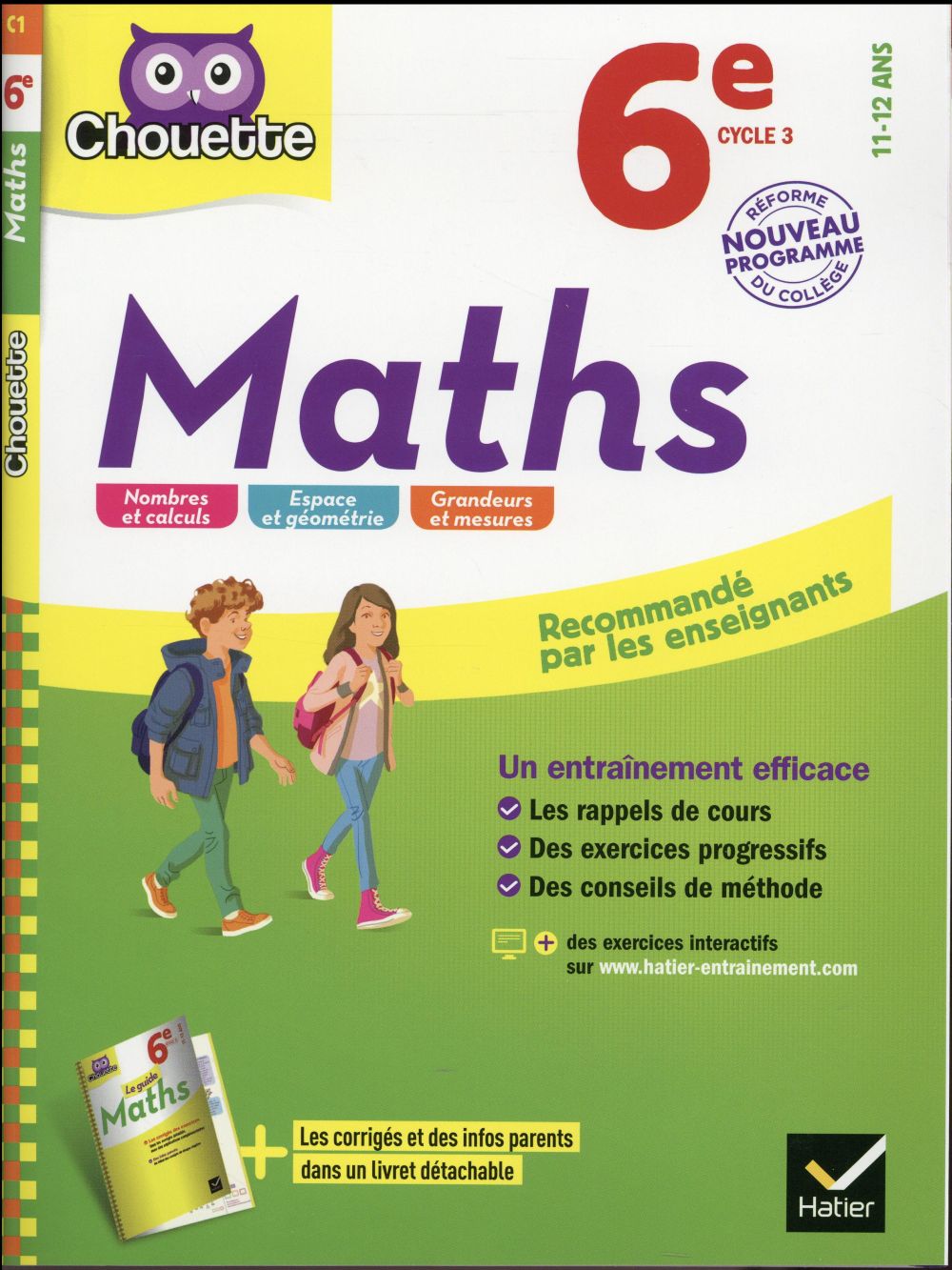 Chouette entraînement : maths ; 6ème (édition 2016)