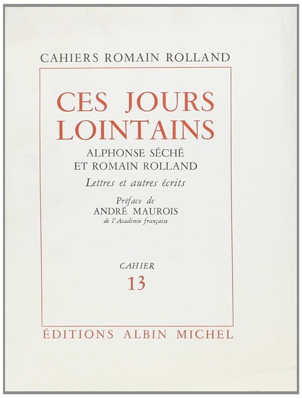 Ces jours lointains