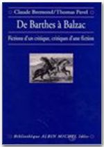 De barthes a balzac, fictions d'un critique, critiques d'une fiction