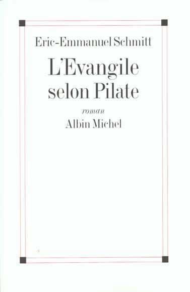 L'evangile selon pilate