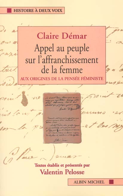 Appel au peuple sur l'affranchissement des femmes