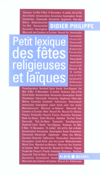 Petit lexique des fêtes religieuses et laïques