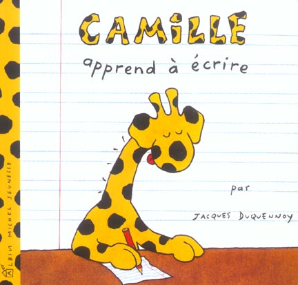 Camille apprend à écrire