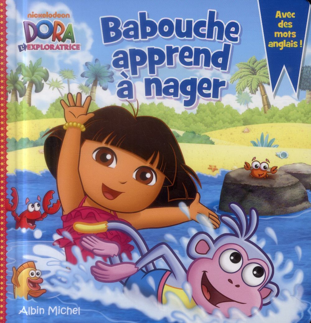 Babouche apprend à nager