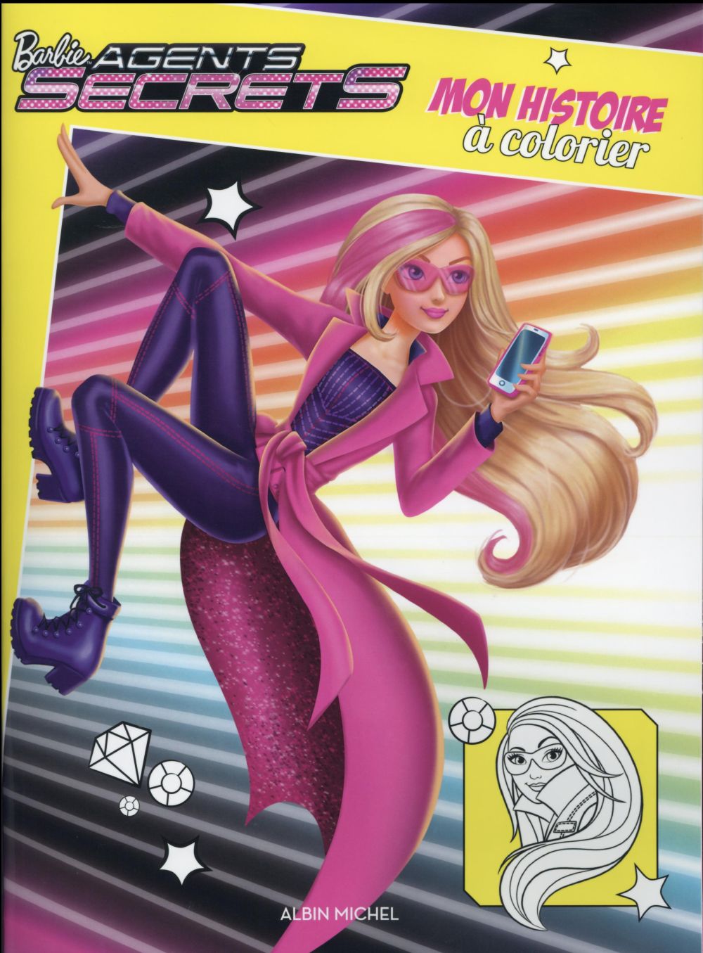 Barbie agent secret ; mon histoire à colorier