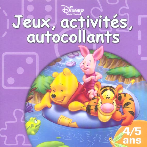 Jeux, activites et autocollants 4/5 ans