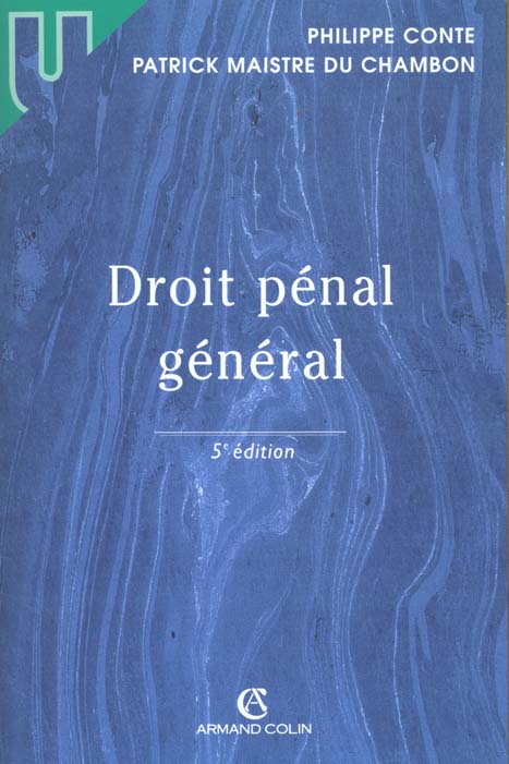 Droit penal general ; 5e edition