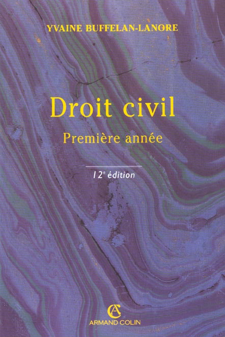 Droit civil ; 1e annee ; 12e edition