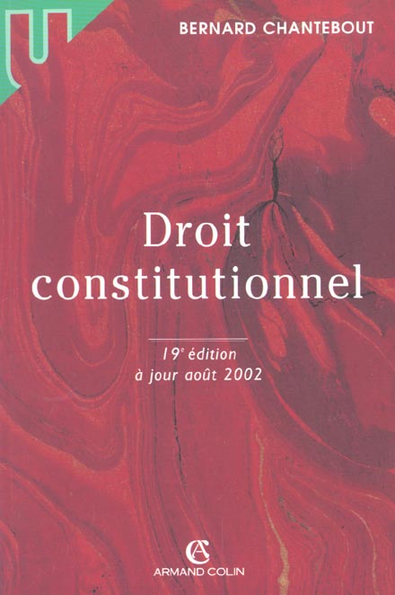 Droit constitutionnel ; 19e edition
