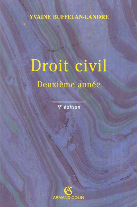 Droit civil ; 2e annee (9e édition)